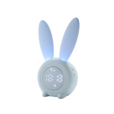 Часы будильник электронные LaLa-Kids с подсветкой Зайчик