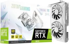 Видеокарта PCI-E Zotac GeForce RTX 3070 Twin Edge OC White Edition LHR (ZT-A30700J-10PLHR) 8GB GDDR6 256bit 8nm 1500/14000MHz HDMI/3*DP RTL