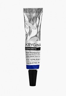 Средство Krygina Cosmetics Concrete Electric Blue жидкие тени для век, подводка для глаз синяя, 4.5 мл