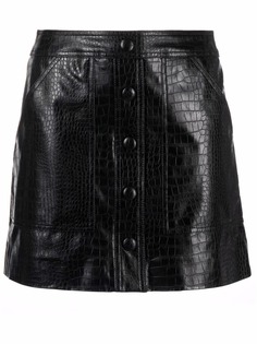 Veronica Beard юбка из искусственной кожи с тиснением под крокодила