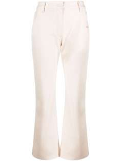 Off-White укороченные расклешенные джинсы
