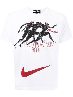 Black Comme Des Garçons футболка с логотипом Swoosh