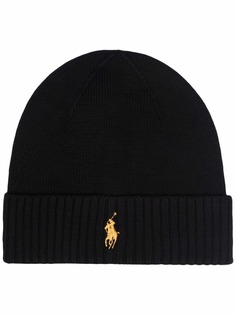 Polo Ralph Lauren шапка бини с вышивкой Polo Pony