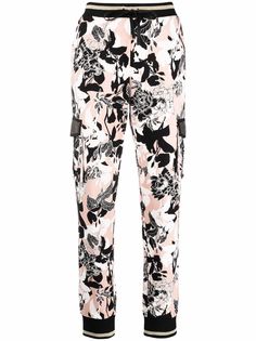 LIU JO спортивные брюки с цветочным принтом