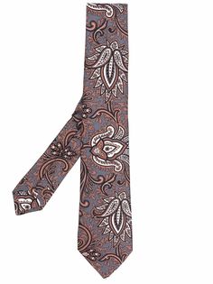 Kiton галстук с принтом пейсли
