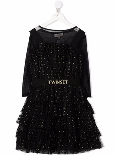 TWINSET Kids платье с тюлем