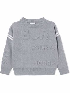 Burberry Kids джемпер с тиснением Horseferry