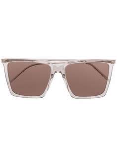 Saint Laurent Eyewear затемненные солнцезащитные очки в квадратной оправе
