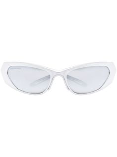 Balenciaga Eyewear солнцезащитные очки Visor с зеркальными линзами