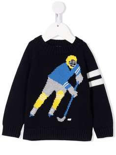 Il Gufo ромпер вязки интарсия с отделкой в рубчик