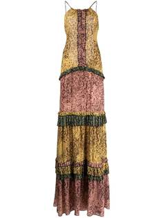 Alexis длинное платье Licett в стиле колор-блок