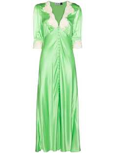 Rixo платье Simone с V-образным вырезом и кружевом