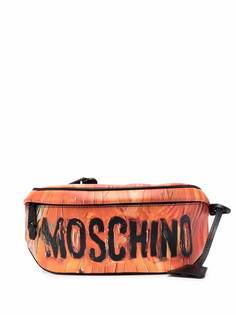 Moschino поясная сумка с логотипом