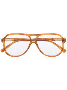 Gucci Eyewear очки-авиаторы черепаховой расцветки