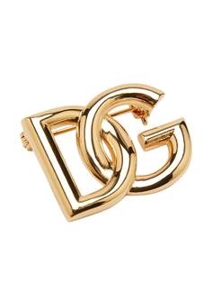 Dolce & Gabbana брошь с логотипом DG