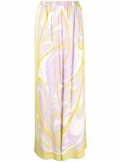 Emilio Pucci широкие брюки с принтом Onde