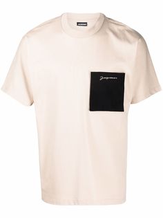 Jacquemus футболка с вышитым логотипом