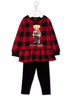 Ralph Lauren Kids спортивный костюм в клетку