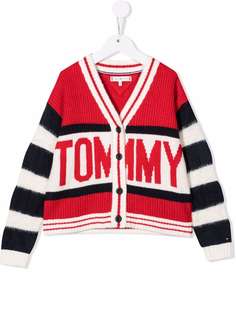 Tommy Hilfiger Junior кардиган с логотипом
