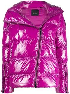 Pinko пуховик Glossy Crystal с капюшоном