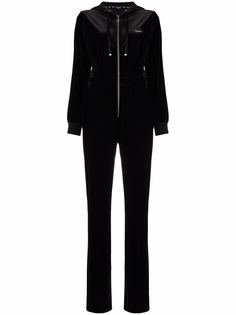 LIU JO бархатный комбинезон на молнии