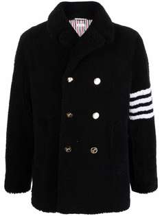 Thom Browne двубортное пальто с полосками 4-Bar