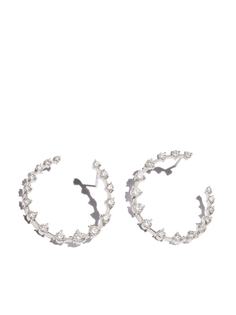 Jade Trau JADE T 18K WG 2.4CT RND DIA CRESCENT HOO