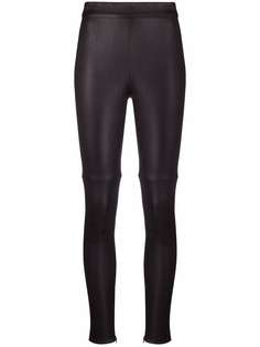 Blumarine кожаные брюки