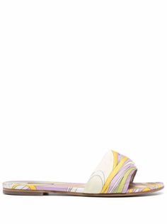 Emilio Pucci мюли с принтом Onde
