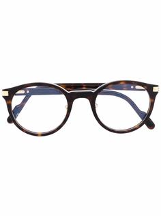 Cartier Eyewear очки в круглой оправе черепаховой расцветки