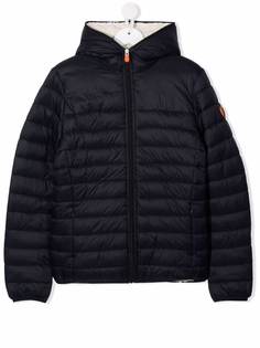 Save The Duck Kids пуховик с нашивкой-логотипом