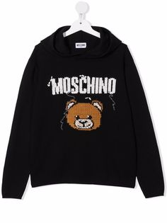 Moschino Kids худи вязки интарсия