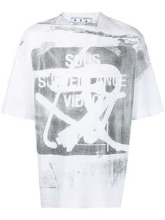 Off-White футболка с графичным принтом