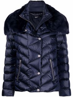 LIU JO стеганая куртка с искусственным мехом