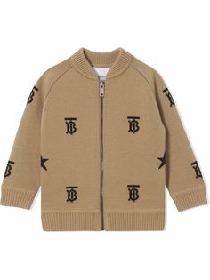 Burberry Kids кардиган с монограммой