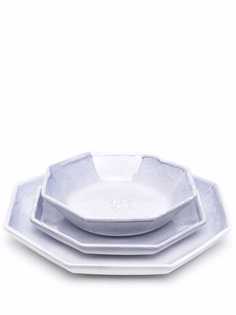 Off-White набор обеденных тарелок Octagonal