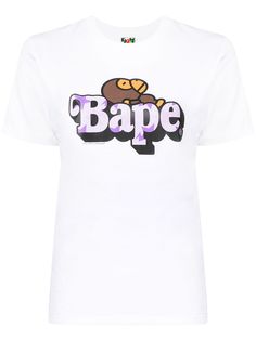 A BATHING APE® футболка с логотипом Bape