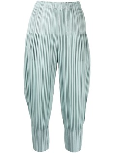 Pleats Please Issey Miyake укороченные плиссированные брюки