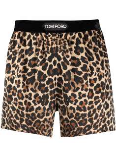 TOM FORD шорты с леопардовым принтом