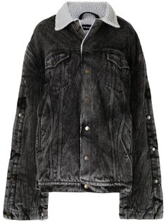 Y/Project джинсовая куртка с меховой подкладкой
