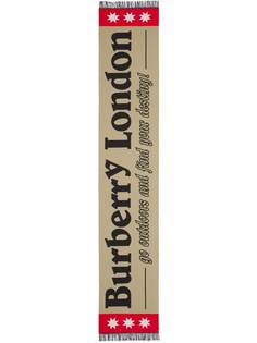Burberry шарф с жаккардовым логотипом