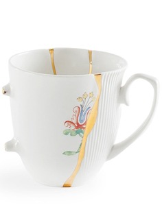 Seletti фарфоровая чашка с цветочным принтом