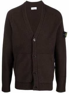 Stone Island кардиган с нашивкой-логотипом