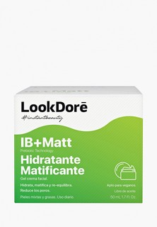 Гель для лица LookDore матирующий для проблемной кожи лица IB+MATT MOISTURIZING MATTIFYING GEL CREAM, 50 мл