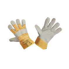 Комбинированные кожаные перчатки Элит-Профи