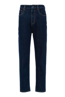 Синие укороченные джинсы Prada