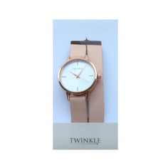 Наручные часы с японским механизмом, модель: "Pink Double Belt" марки TWINKLE