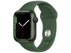 Умные часы APPLE Watch Series 7 41mm Green Aluminium Case with Clover Sport Band MKN03RU/A