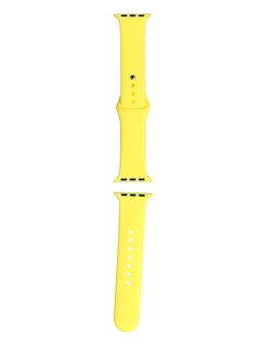 Аксессуар Ремешок mObility для APPLE Watch S3 / S4 / S5 SE / S6 38-40mm Bright Yellow УТ000027891