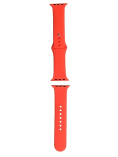 Аксессуар Ремешок mObility для APPLE Watch S3 / S4 / S5 SE / S6 42-44mm Silicone MB Official Red УТ000027905